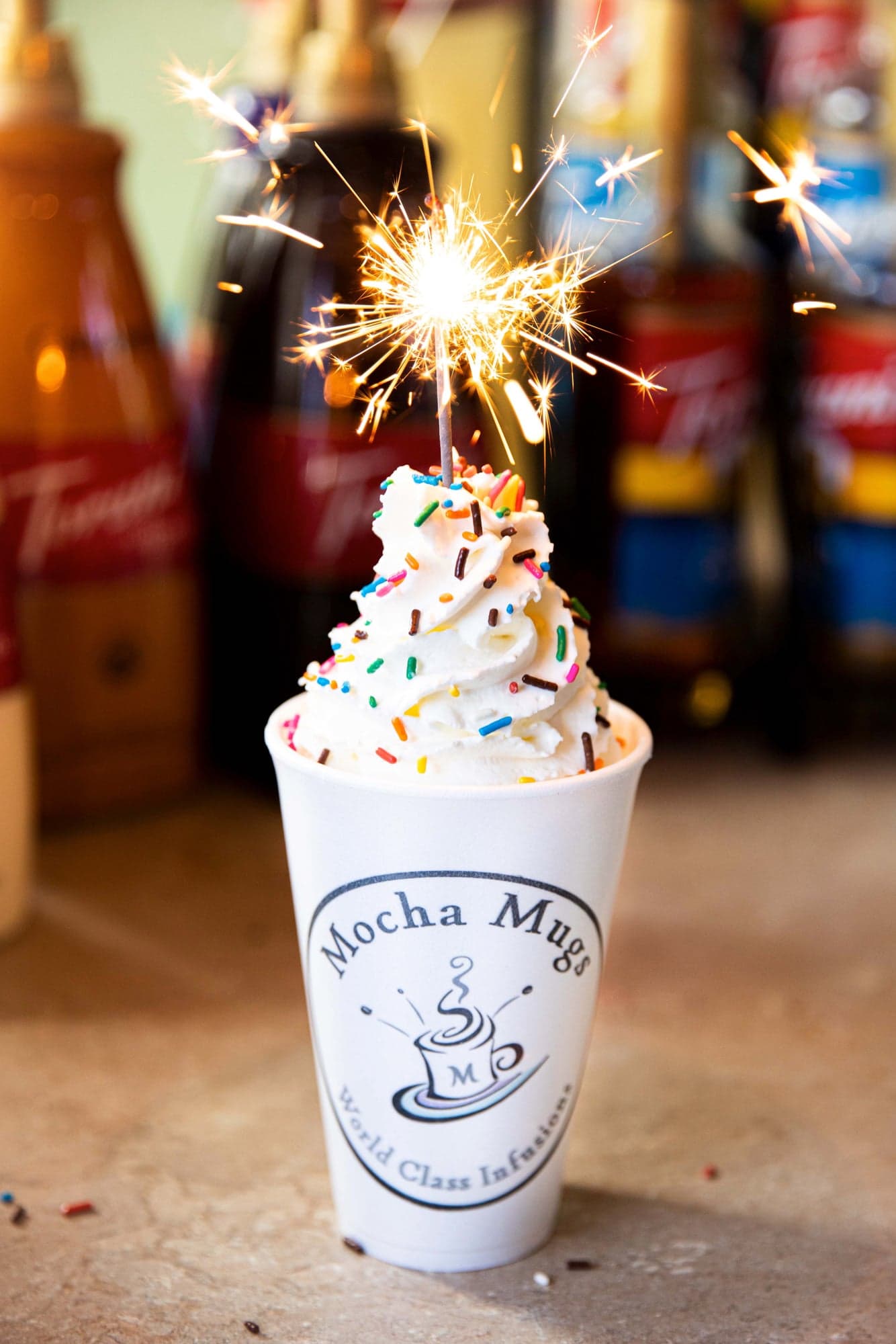 Birthday cake frappe