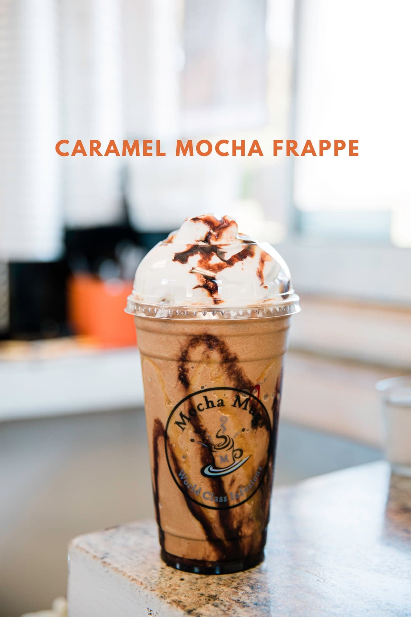Caramel mocha frappe