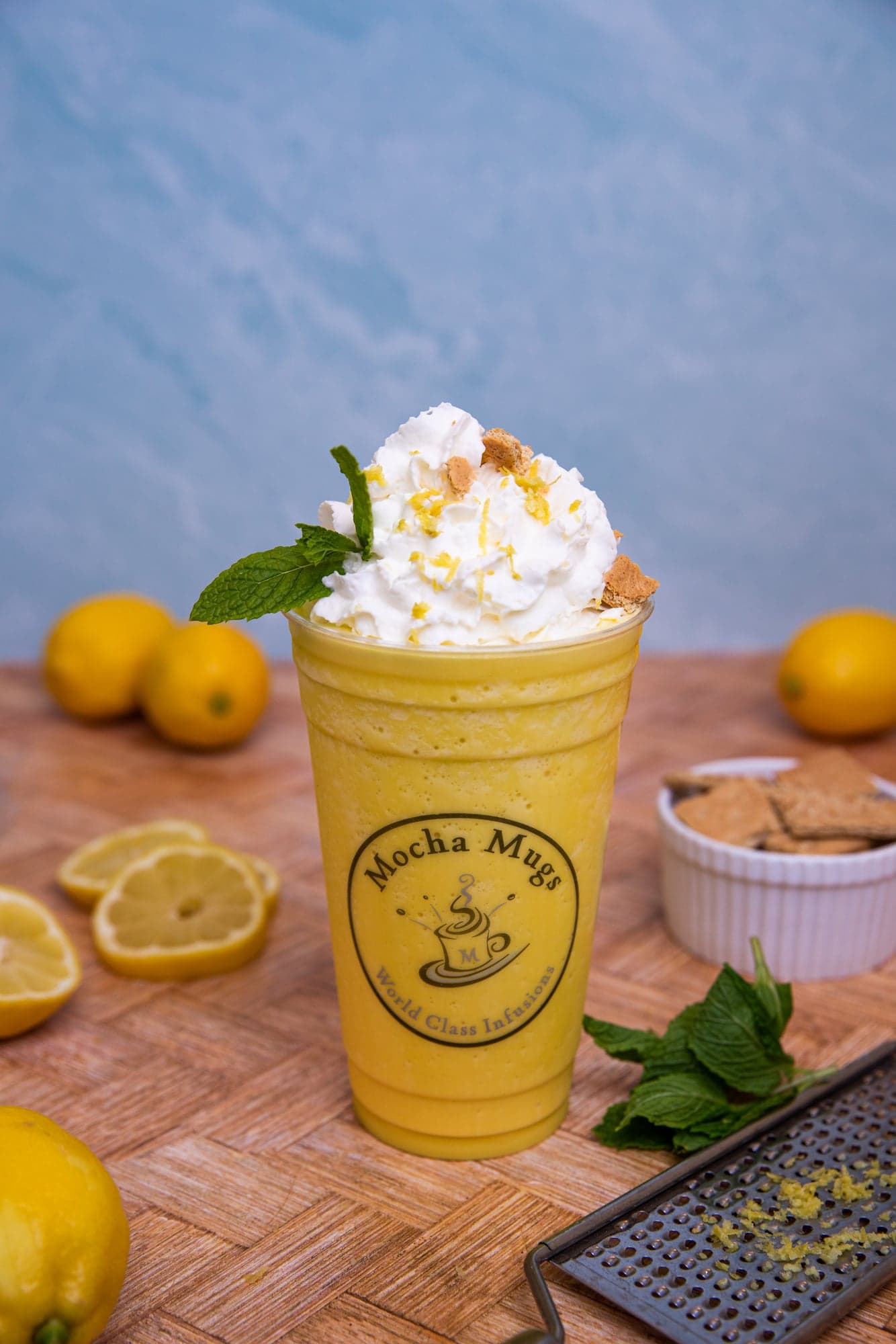 Lemon icebox frappe