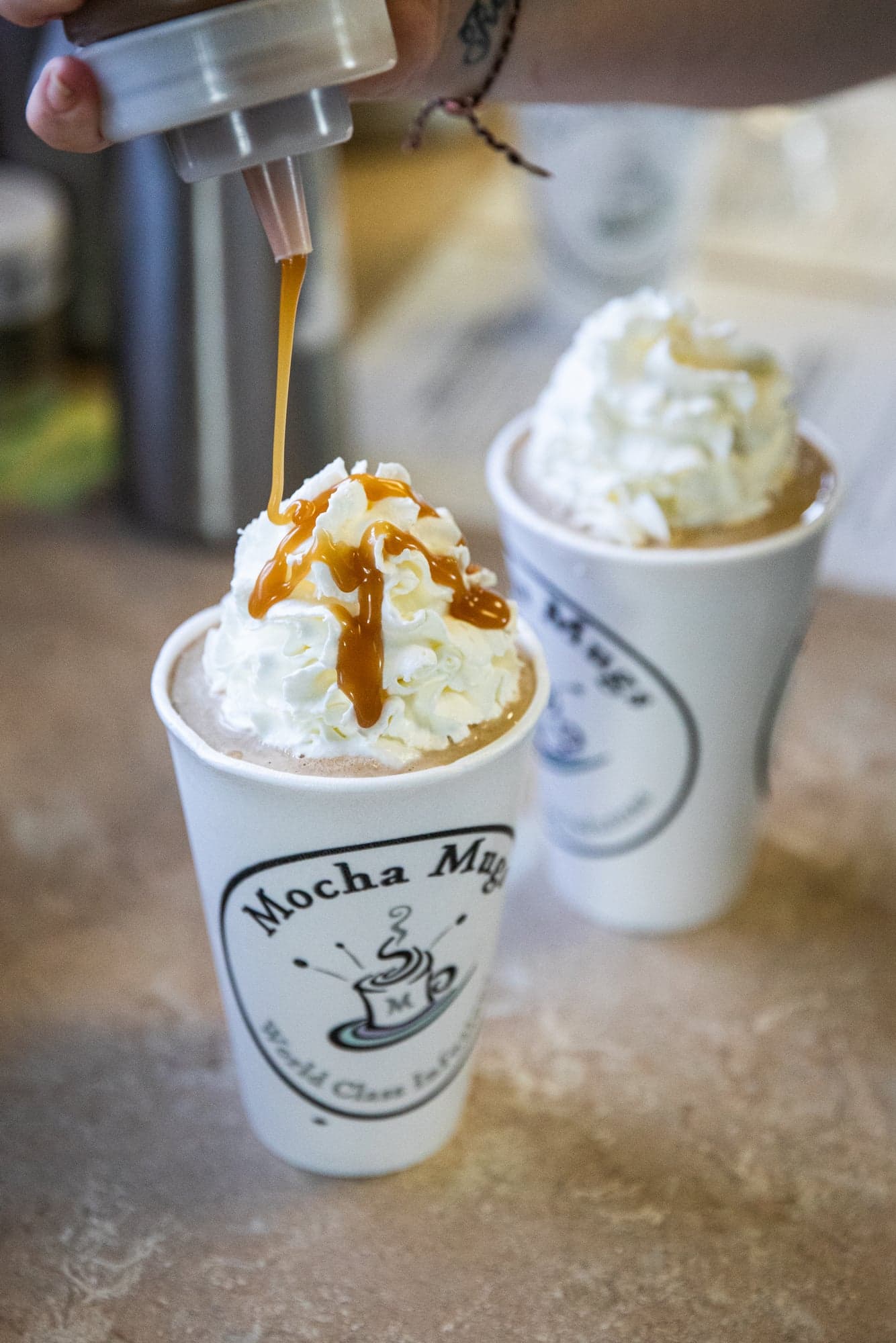 Whipped cream frappe